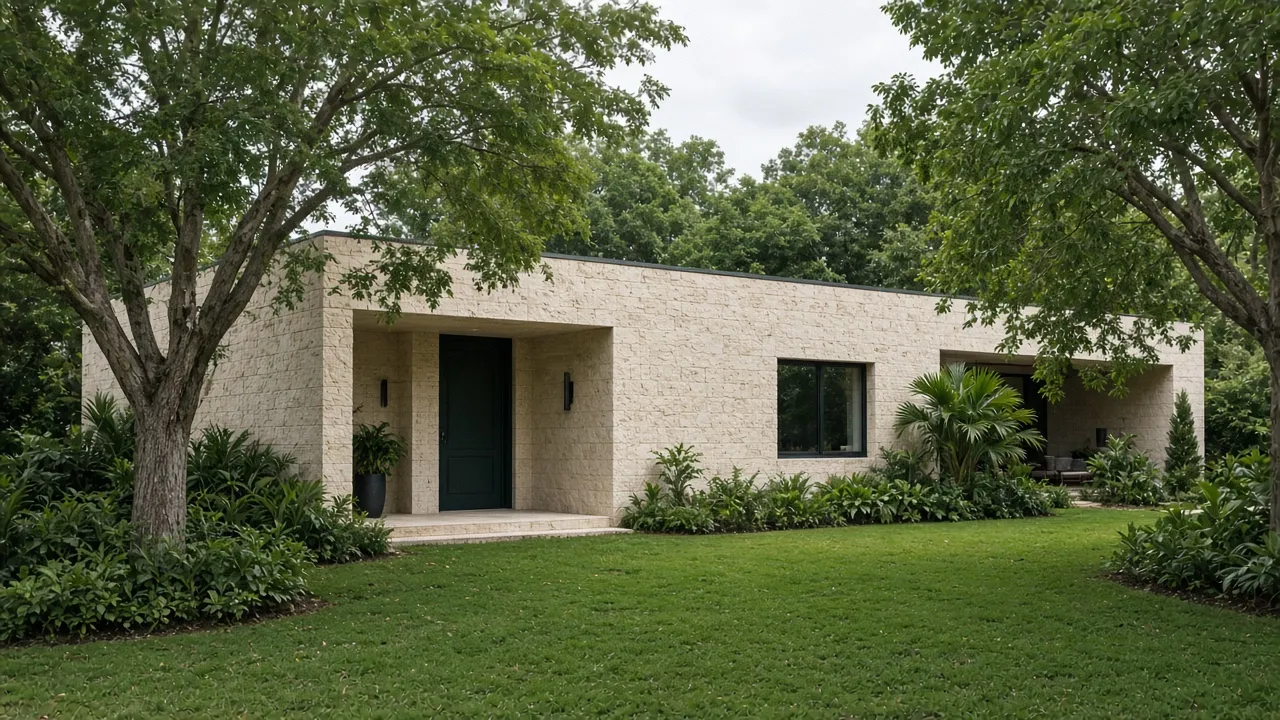 Casa contemporánea en una privada de Temozón Norte